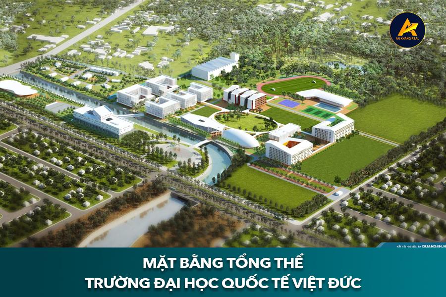 Mặt bằng trường Đại học Quốc tế Việt Đức