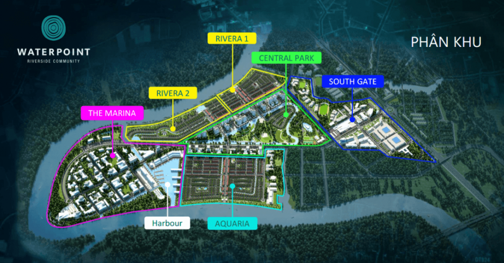 Waterpoint Nam Long - Quy hoạch bài bản thông qua từng phân khu
