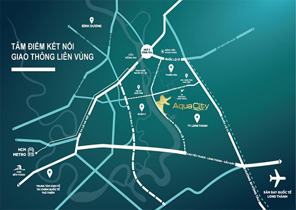 Bản đồ liên kết vùng Aqua City