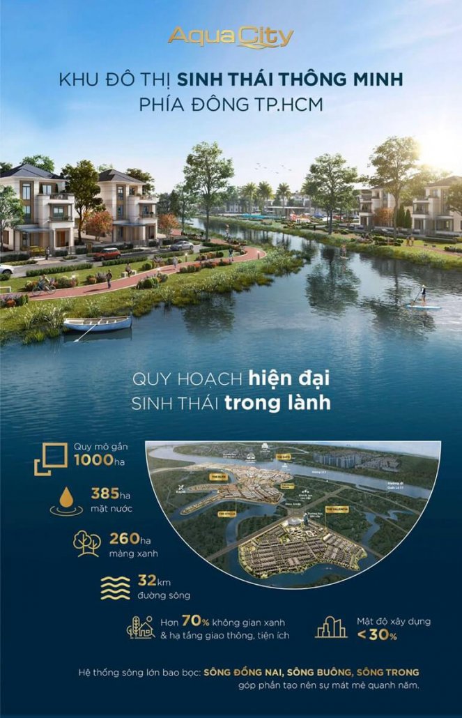 Aqua City Đô thị dẫn đầu bất động sản ven sông phía đông tp.HCM