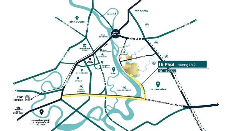 Vị trí vàng kết nối của khu đô thị thông minh tại Đồng Nai